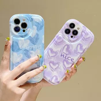 Чехол для телефона Happy Nice Love Graffiti Heart Imd для Iphone 11 12 Pro Max Xr 13 Promax Xsmax X, силиконовая мягкая противоударная задняя крышка For iphone 12pro