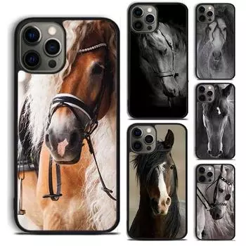 Чехол для телефона HORSE BEAUTIFUL для iPhone 5 6 7 8 Plus X XR XS SE2020 Apple 11 12 13 mini Pro Max Galaxy S10 S20 S21 iPhone 5 5S SE