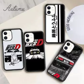 Чехол для телефона Initial d AE86 с японским аниме для iPhone 11 12 13 14 Pro Max mini XR XS SE 2020 6S 7 8 Plus Samsung Galaxy S21 S22 iPhone 6plus