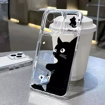 Чехол для телефона iPhone 11 13 12 14 15 16 XR XS Pro Max 7 8 Plus Samsung A55 A15 Redmi note 13 12 OPPO A18 A16 Vivo Y17S V27 Honor 9 10 Infinix 40 30 iPhone 11 чистый