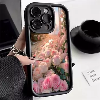 Чехол для телефона iPhone 11 13 12 14 15 16 Pro Max 7 8 Plus XR XS Max Samsung A55 S24 S23 A02S Redmi 9 13C 9A 10 A3 OPPO A15S A16 A17 A18 A38 A53 A54 A31 iPhone 12 Pro Max чёрный