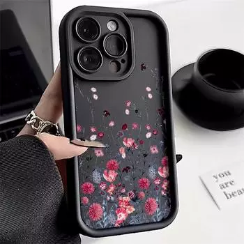 Чехол для телефона iPhone 11 13 12 14 15 16 Pro Max 7 8 Plus XR XS Max Samsung A55 S24 S23 A02S Redmi 9 13C 9A 10 A3 OPPO A15S A16 A17 A18 A38 A53 A54 A31 redmi Note 10S 4G чёрный
