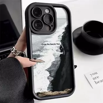 Чехол для телефона iPhone 11 13 12 14 15 16 Pro Max 7 8 Plus XR XS Max Samsung A55 S24 S23 A02S Redmi 9 13C 9A 10 A3 OPPO A15S A16 A17 A18 A38 A53 A54 A31 Xiaomi 11 Lite 4G кофейный