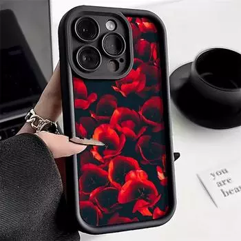Чехол для телефона iPhone 11 13 12 14 15 16 Pro Max 7 8 Plus XR XS Max Samsung A55 S24 S23 A02S Redmi 9 13C 9A 10 A3 OPPO A15S A16 A17 A18 A38 A53 A54 A31 SamSung M40S чёрный