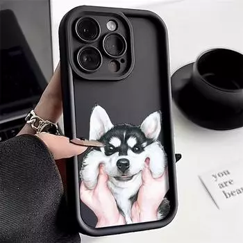Чехол для телефона iPhone 11 13 12 14 15 16 Pro Max 7 8 Plus XR XS Max Samsung A55 S24 S23 A02S Redmi 9 13C 9A 10 A3 OPPO A15S A16 A17 A18 A38 A53 A54 A31 SamSung M40S чёрный