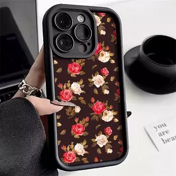 Чехол для телефона iPhone 11 13 12 14 15 16 Pro Max 7 8 Plus XR XS Max Samsung A55 S24 S23 A02S Redmi 9 13C 9A 10 A3 OPPO A15S A16 A17 A18 A38 A53 A54 A31 SamSung M40S чёрный