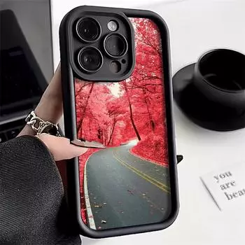 Чехол для телефона iPhone 11 13 12 14 15 16 Pro Max 7 8 Plus XR XS Max Samsung A55 S24 S23 A02S Redmi 9 13C 9A 10 A3 OPPO A15S A16 A17 A18 A38 A53 A54 A31 SamSung M40S чёрный