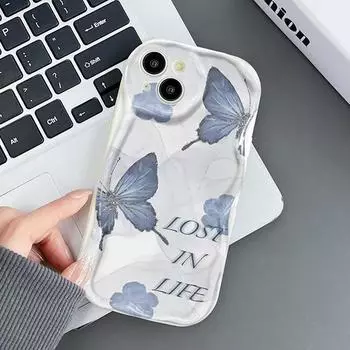 Чехол для телефона iPhone 11 13 12 14 15 16 XR XS Pro Max 7 8 Plus Samsung A55 A15 Redmi note 13 12 OPPO A18 A16 Vivo Y17S V27 Honor 9 10 Infinix 40 30 iPhone 15 белый