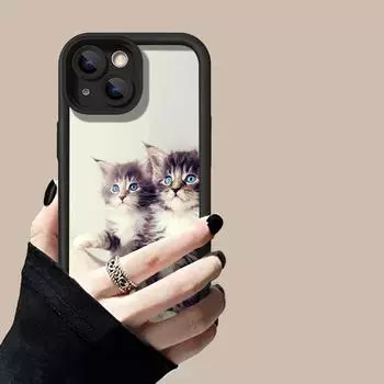 Чехол для телефона iPhone 11 13 16 Pro Max iPhone 14 15 Pro Max 12 13 Pro Max 16 Plus 7 8 Plus 13 Pro 14 Pro Samsung S24 FE A55 A05S A54 A06 S22 A15 S23 OPPO A60 4G чёрный