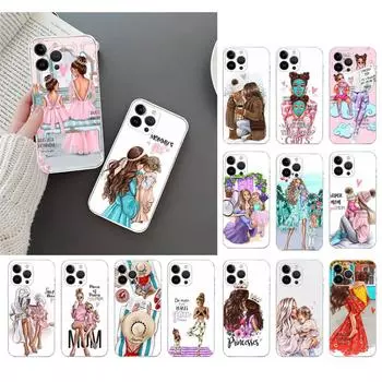 Чехол для телефона Iphone 14 Pro Max 13 12 11 Pro Max Xs Xr X 12mini 7 8 Plus Se Super Mom, чехол для девочки, принципиально iphone 11ProMax