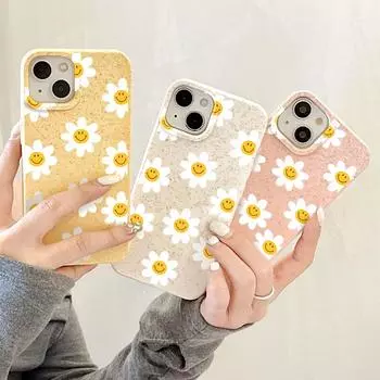 Чехол для телефона iPhone 16 15 14 13 12 11 Pro Max iPhone 11 13 16 15 14 12 X XS XR 6 7 8 SE iPhone 6 7 8 Plus Разлагаемый чехол из пшеничной соломы iPhone 6&7&8&SE 2020&SE 2022 белый
