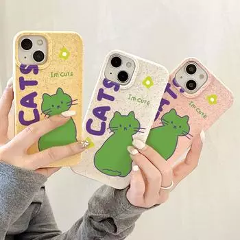 Чехол для телефона iPhone 16 15 14 13 12 11 Pro Max iPhone 11 13 16 15 14 12 X XS XR 6 7 8 SE iPhone 6 7 8 Plus Разлагаемый чехол из пшеничной соломы iPhone 6&7&8&SE 2020&SE 2022 белый