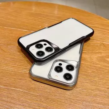 Чехол для телефона из ТПУ с матовой рамкой для iPhone 15 Pro Max 14Plus 13 12 11 Pro XR XS 7 8Plus SE 2020 6s, защитный чехол от падения iPhone 15 Pro Max чёрный