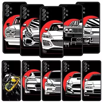 Чехол для телефона JDM Tokyo Drift Sports Car Lamp для Samsung A13 A51 A71 A41 A31 A21S A11 A03S A12 A32 A52 A22 A23 A33 A53 A73 Samsung A22