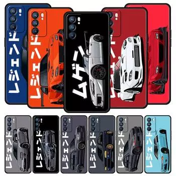 Чехол для телефона JDM Tokyo Drift Sports Car для Oppo Find X5 A54 A53 A52 A9 2020 A15 A95 A76 A74 A12 Reno7 SE Reno6 Pro Plus 5G Oppo Reno7 5G
