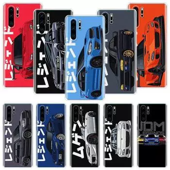 Чехол для телефона JDM Tokyo Drift Sports Car для Huawei Honor 10 9 20 9X 8A 8X 8S Lite Pro Y5 Y6 Y7 Y9S P Smart Z 2019 2021 10i 20i Huawei Y5 2019