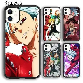 Чехол для телефона Krajews Escanor Ban «Семь смертных грехов» для iPhone 14 5 6s 7 8 plus X XR XS 11 12 13 pro max Samsung S21 S22ultra iPhone 6plus