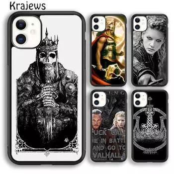 Чехол для телефона Krajews VIKINGS TV SERIAL RAGNAR LOTHBROK для iPhone 14 5S 6S 7 8 plus X XR XS 11 12 13 pro max Samsung S21 S22 ultra iPhone 6plus