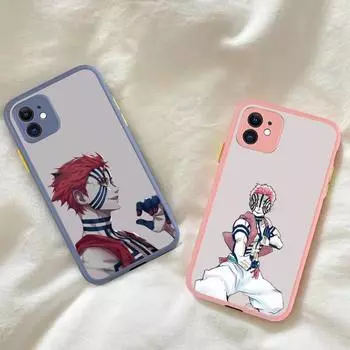 Чехол для телефона MaiYaCa Demon Slayer Akaza для iPhone X XR XS 7 8 Plus 11 12 13 pro MAX 13mini, полупрозрачный матовый чехол iphone 7 or 8