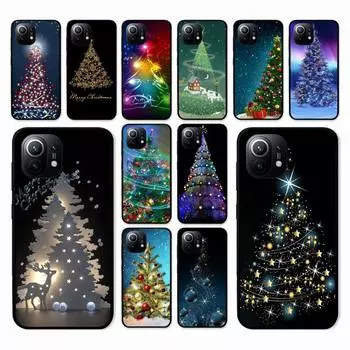 Чехол для телефона Merry Christmas Tree для Xiaomi Mi Note 10 Pro 8 Lite 9 Se 10T 6X 6 5X 5 F1 Mix 2S Max 2 3 Cover Xiaomi mi 12