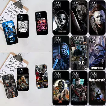 Чехол для телефона Michael Myers для Redmi Note 5 6 7 8 9 10 11 12 13 Pro Max Plus 12C 11S 10S 10T 10X 10A 10C 9S 9T 9A 9C Prime NFC 8T 7A 8A S2 Redmi 13 4G зелёный