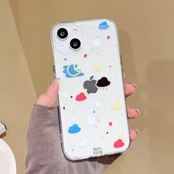 Чехол для телефона Moon Bear Stars Doodle Ins противоударный силиконовый мягкий чехол для Iphone 11 12 Pro Max Xsmax X Xr 13 Promax Conque Shell For iphone 13promax