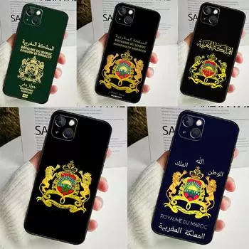 Чехол для телефона Morocco Maroc с марокканским флагом для iPhone 14 13 12 11 16 15 Pro Max Plus Mini 7 8 X XR XS Max, мягкий чехол iPhone 13