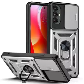 Чехол для телефона Motorola E20 E30 E40 G9 E7 E7I G Power Pure Plus Play Stylus 2021 2022, бронекольцо, скоба, задняя крышка с нажимным окном Moto G Stylus 2021 золотой