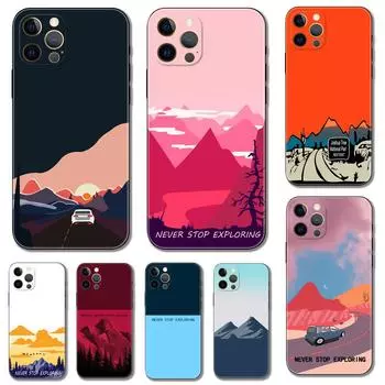 Чехол для телефона N-North для iPhone 14 5s 2020se 6 6s 7 8 plus x 10 XR XS 11 12 13 mini pro MAX черная задняя крышка из ТПУ iPhone 14