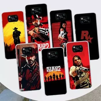 Чехол для телефона Red Dead Redemption 2 для Xiaomi Poco X3 GT X4 NFC M4 Pro M3 M2 F3 F2 F1 Mi Note 10 A3 A2 Lite A1 CC9E Fundas Xiaomi Poco X3