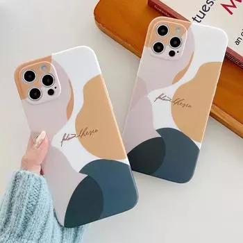 Чехол для телефона с абстрактной геометрией в стиле Ins для Iphone 12 13 11 Pro Max Xr Xs Max X 7 8 Plus Se 2 12pro 11 14 Pro, чехол с граффити For iPhone SE2020