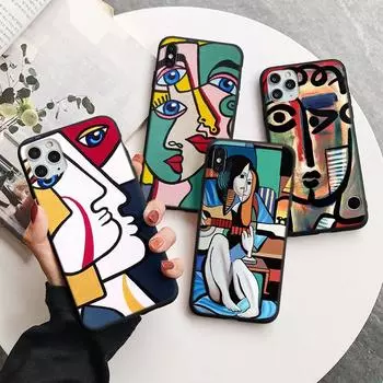Чехол для телефона с абстрактным рисунком Пикассо для Iphone 11 12 13 14 Pro Xs Max Mini 8 7 6 6s Plus X Se 3 2022 2020 Xr силиконовый чехол For 6Plus and 6sPlus