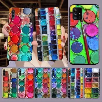 Чехол для телефона с акварельной палитрой для Samsung Galaxy A13 A53 A11 A12 A32 A22 A52S A10S A41 A42 A33 A20E A30S A40 A51 A71 A21S Galaxy A10