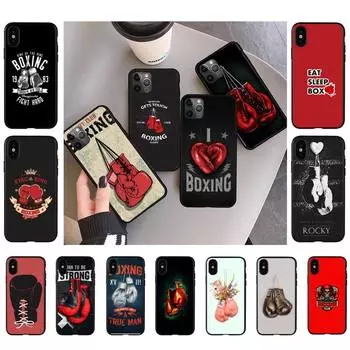 Чехол для телефона с боксерскими перчатками для iPhone 11 12 13 mini pro XS MAX 8 7 6 6S Plus X 5S SE 2020 XR iphone 5 5s SE