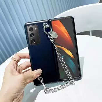 Чехол для телефона с браслетом Love для Samsung Galaxy Z Fold 4, матовый чехол Z Fold 3, складной чехол-экран для Galaxy Z Fold 2 Galaxy Z Fold 2