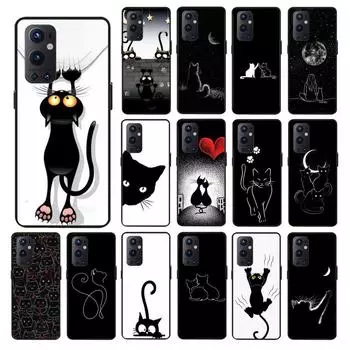 Чехол для телефона с черным котом для OnePlus 10 Pro 10T 7T Pro 8 8Pro 8T 9 Pro 9R 9RT Nord2 OnePlus N100 N10 N200 Nord CE OnePlus 7T