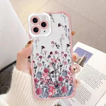 Чехол для телефона с цветами ромашки для iPhone 11, чехол для iPhone 13, 14, 12, 15 Pro Max Mini 7, 8 Plus XS XR X SE, цветной чехол с сердечком любви, чехол For iPhone 13 Pro
