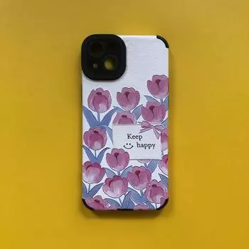 Чехол для телефона с цветами тюльпана для Iphone 14 Pro Max 13 Mini 11 12, защитный противоударный силиконовый чехол для камеры для Iphone Xr Xs X 7 8plus iphone 6s 6