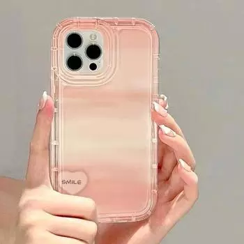 Чехол для телефона с цветочным рисунком для iPhone 11, чехол для iPhone 14, 13, 12, 15 Pro Max XS XR X 6, 6S, 7, 8, 15 Plus SE, милый чехол с радужной мультяшной улыбкой For iPhone 15