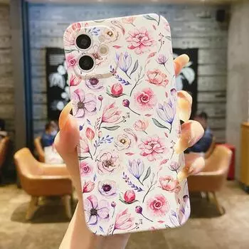 Чехол для телефона с цветочным узором для Samsung Galaxy A22 A32 A52 4G A72 A42 A02 A02S A12 A52S A22S 5G, мягкий силиконовый чехол из ТПУ с рисунком For Samsung A42 5G