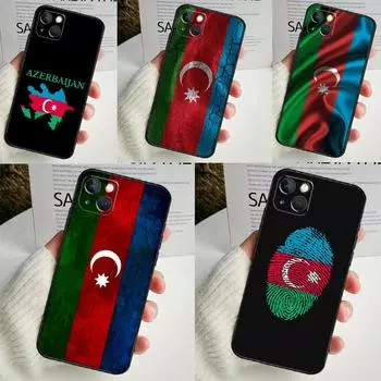 Чехол для телефона с флагом Азербайджана для iPhone 16 15 14 13 12 11 Pro Max Mini X XR XS Max 7 8 Plus задняя крышка iPhone 13Pro MAX