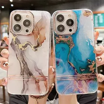 Чехол для телефона с градиентной мраморной текстурой для Iphone 13 Pro Max 12 11 Pro Max 13pro 12 11, противоударный бампер, мягкая силиконовая задняя крышка For iPhone 11Pro