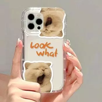 Чехол для телефона с корейским рисунком собаки, милым котом для iPhone 14 Pro, чехол для iPhone 13 11 15 12 Pro XS Max XR X 6 6s 7 8 Plus SE, мягкий чехол For iPhone 14