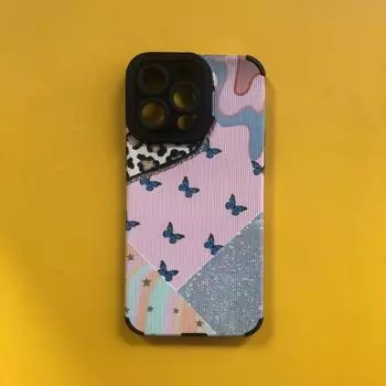 Чехол для телефона с леопардовым принтом бабочки для Iphone 11 14 Pro Max 13 Mini 12, силиконовый чехол для Iphone Xr Xs Max X 7 8 Plus Se 2 iphone 6s 6