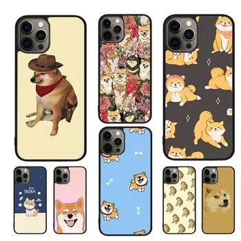 Чехол для телефона с милым рисунком Шиба-ину для iPhone 11, 12, 13, 14 Pro Max mini XR XS SE 2020, 6, 7, 8 Plus, Samsung S21 S22, Fundas iPhone 6plus
