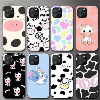 Чехол для телефона с милыми коровьими пятнами и рисунком для Iphone 11 12 Mini 13 14 Pro Xs Max X 8 7 6s Plus 5 Se Xr Shell iPhoneXSMAX
