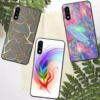 Чехол для телефона с перьями и листьями для Xiaomi Mi 11 10 A2 A2lite A1 9 9SE 8Lite 8explorer F1 Poco M3 X3 Pro Fundas Cove xiaomi11xpro