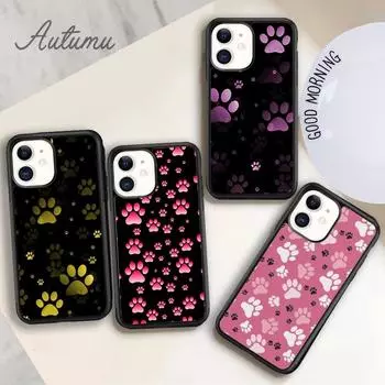 Чехол для телефона с принтом кошачьей лапки для iPhone 11 12 13 14 Pro Max mini X XR XS SE 2020 6S 7 8 Plus Samsung Galaxy S21 S22 iPhone 6plus