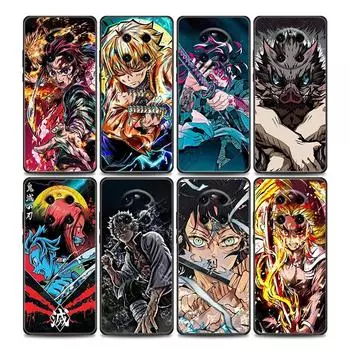 Чехол для телефона с японским аниме «Demon Slayer» для Huawei Mate 10 20 40 40Rs Y6 Y7 Y7a Y8s Y8p Y9a Enjoy 20e 2019 Lite Pro Plus, черный чехол Mate 10