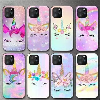 Чехол для телефона с рисунком единорога для Iphone 11 12 Mini 13 14 Pro Xs Max X 8 7 6s Plus 5 Se Xr Shell iPhone13PROMAX